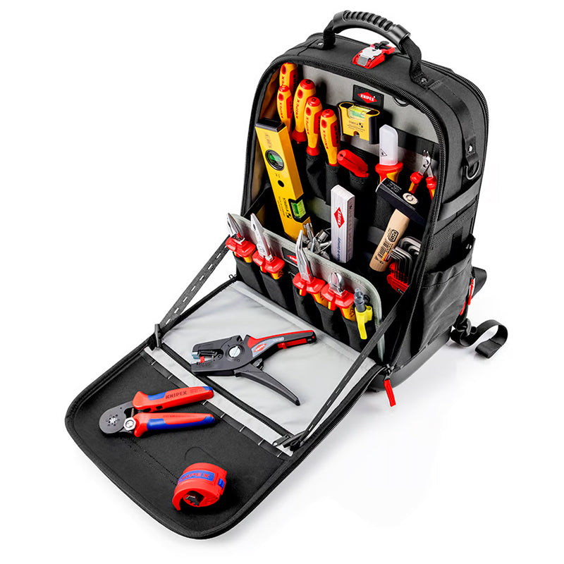 Mochila para herramientas Knipex modular x18 eléctrica | 22 piezas - 002150e