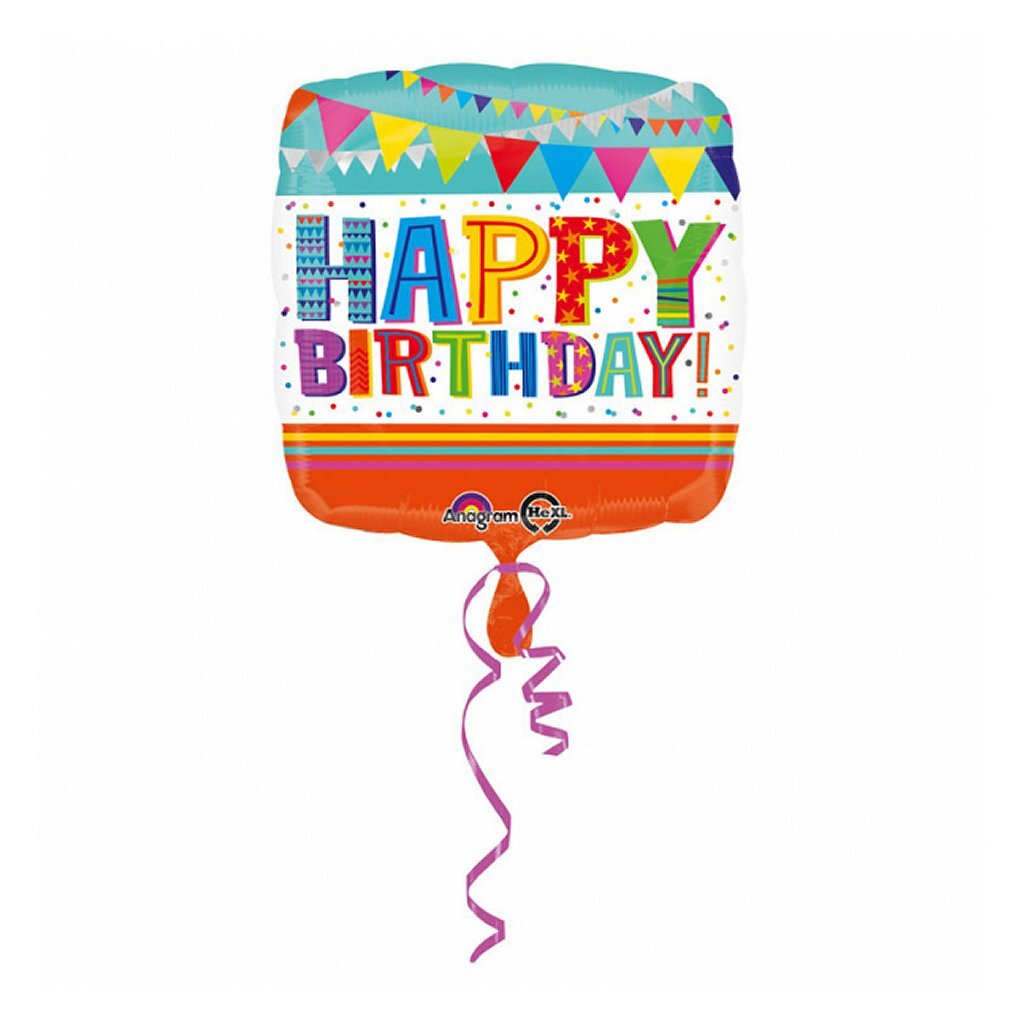 Anagram Anagram Foil Ballon Feliz cumpleaños 43x43 cm