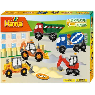 Hama String Bead Set Work Vehicles, 4000.