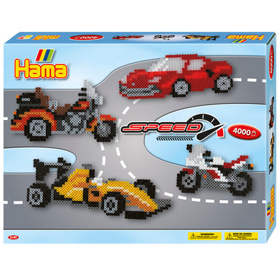 Hama String Bead Set Racing, 4000º.