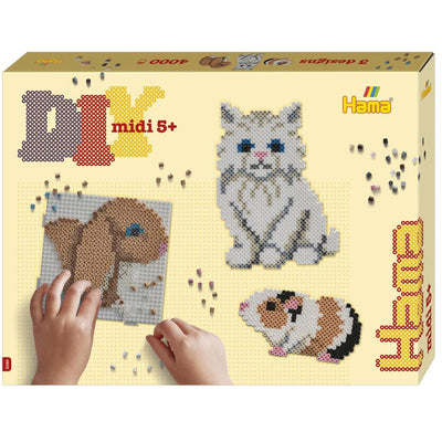 Hama strijkkralenset gift box - schattige dieren, 4000st.