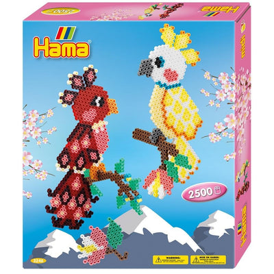 Perle di ferro da stiro Hama pappagalli 2500 pezzi multicolore