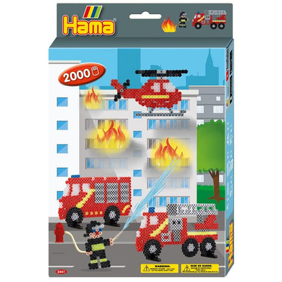 Hama Irrating Bead Set Fire Brigade, 2000st.