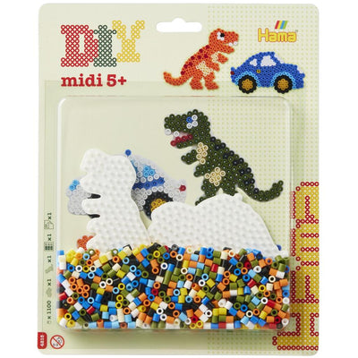 Hama String Bead Set Dino, 1100st.