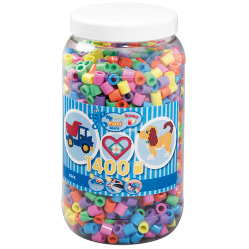 Hama Iron Beads Maxi in Pot Pastelmix (050), 1400st.