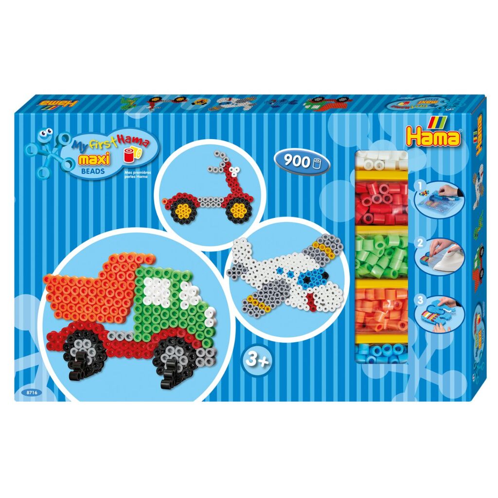 Hama String Bead Set Maxi Vehicles, 900º.