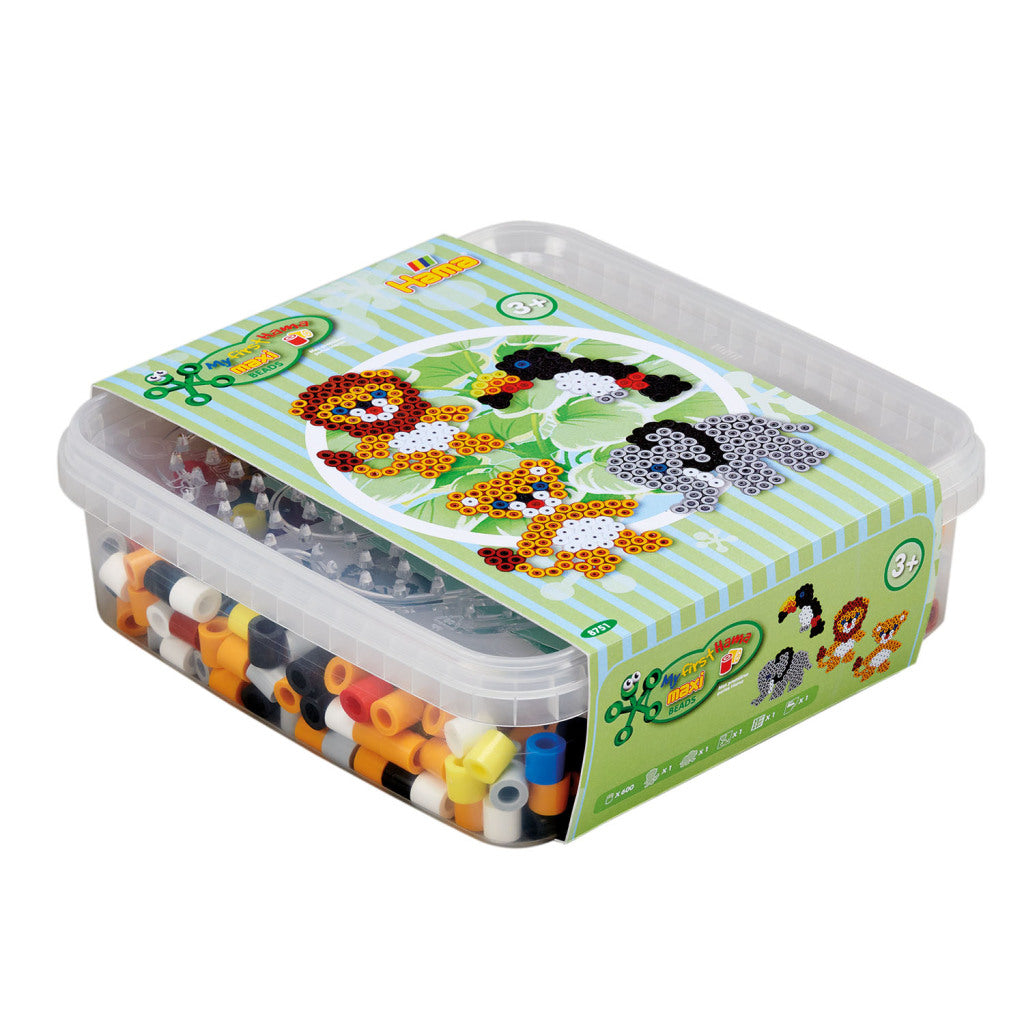 Hama String Bead Set Maxi Wild Animals, 600st.