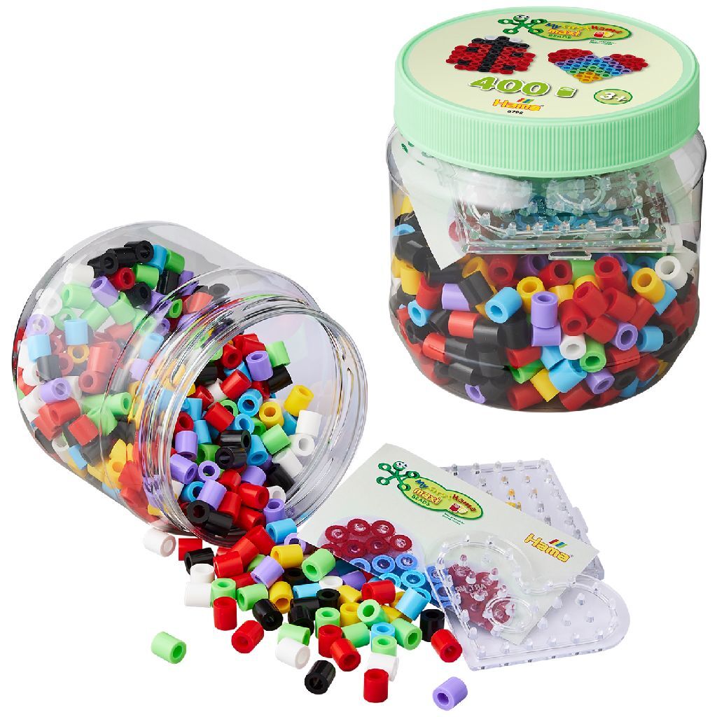 Hama Ironing Bead Set Maxi Square and Heart, 400º.