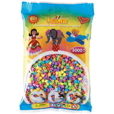 Hama String Bead Mix Pastel (201-50), 3000.