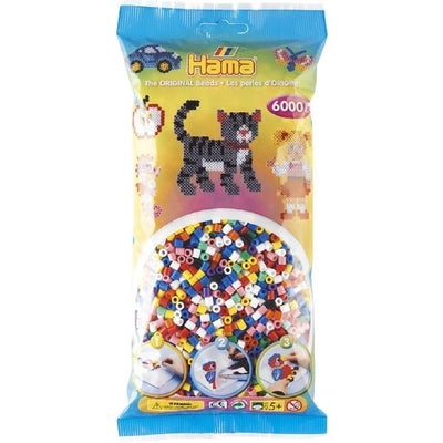 Mix di colori Hama Iron Beads (00), 6000st.