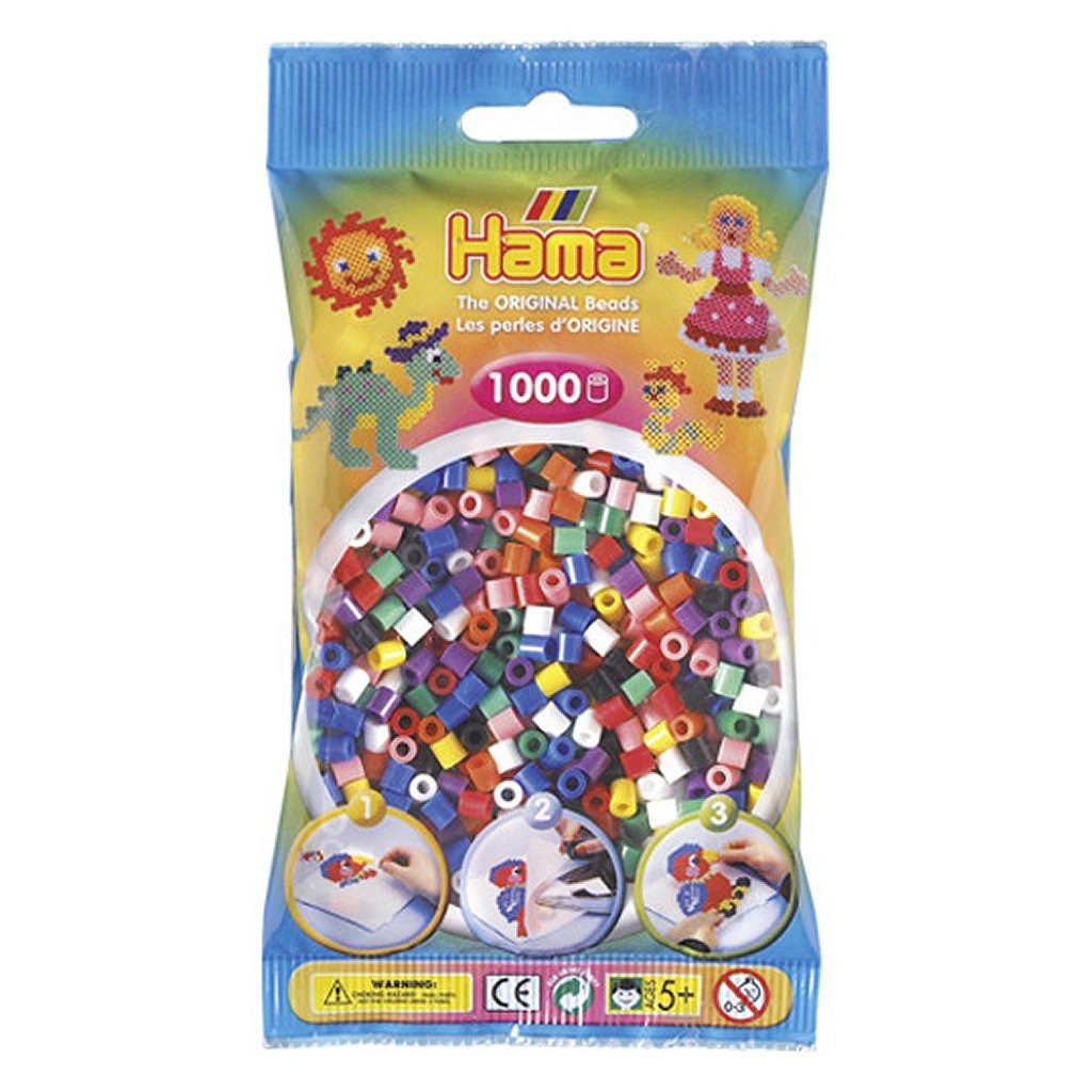 Hama strijkkralenmix primair, 1000st.