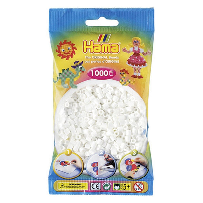 Perle di ferro Hama 1000 pezzi bianchi