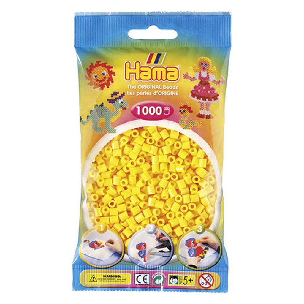 Hama Iron Beads amarillo (03), 1000.