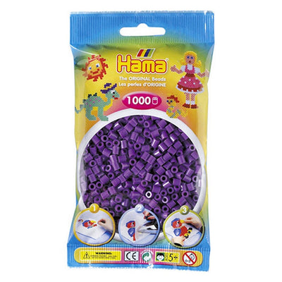 Hama String Beads Purple (07), 1000.