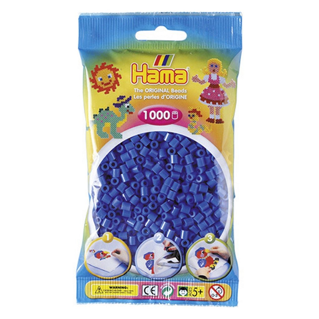 Hama strijkkralen blauw 1000 stuks