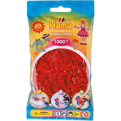 Hama Iron Beads Red Dark (022), 1000.