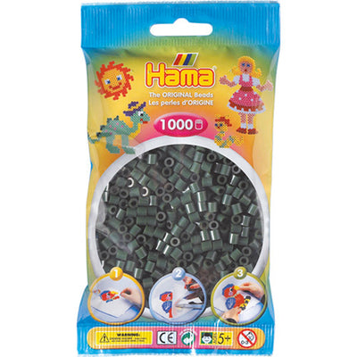 Hama Iron Beads Dark Green (028), 1000.