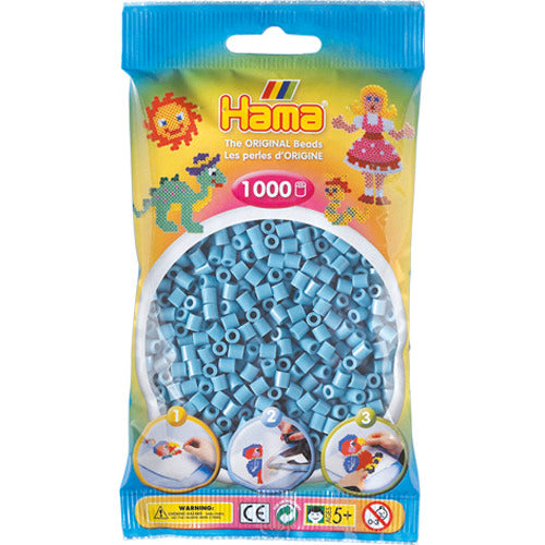 Hama strijkkralen 1000 stuks turquoise