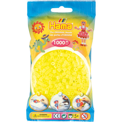 Hama Iron Beads Neon amarillo (034), 1000.