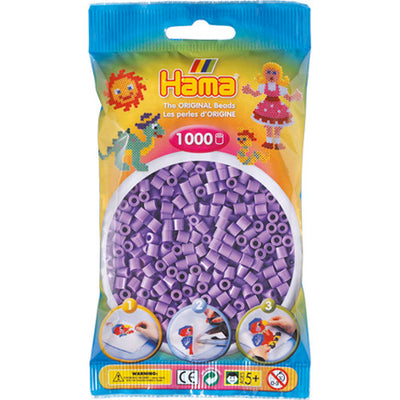 Hama strijkkralen 1000 stuks paars pastel