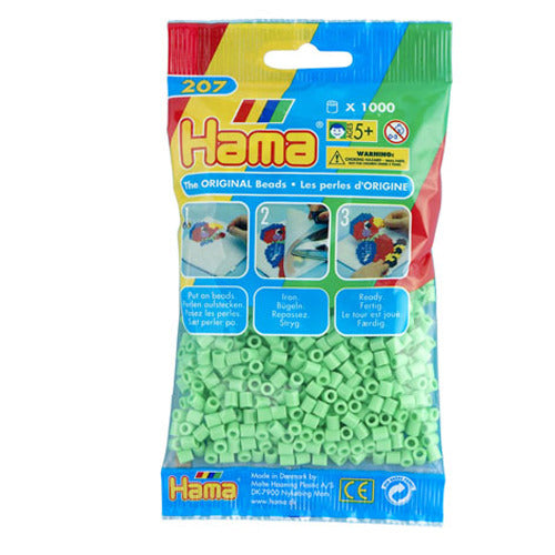 Hama String Beads Green Pastel (047), 1000st.