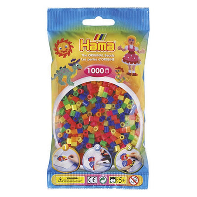 Hama strijkkralenmix 1 neon (051), 1000st.