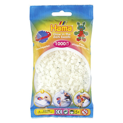 Hama strijkkralen glow in the dark 1000 stuks