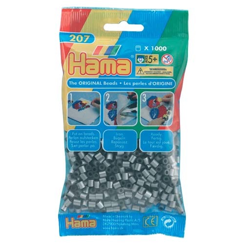 Hama Iron Beads Silver (062), 1000st.