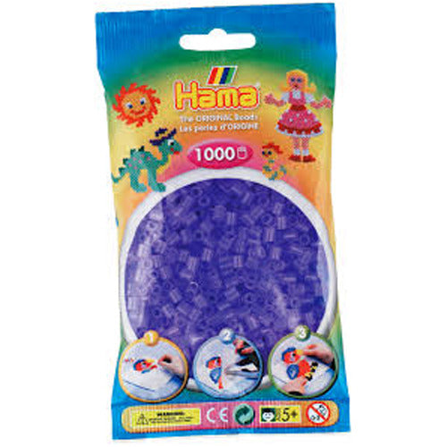 Hama Iron Beads Lila Transparent (074), 1000.