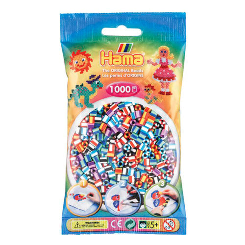 Hama strijkkralen 1000 stuks 2 kleurig gemixed