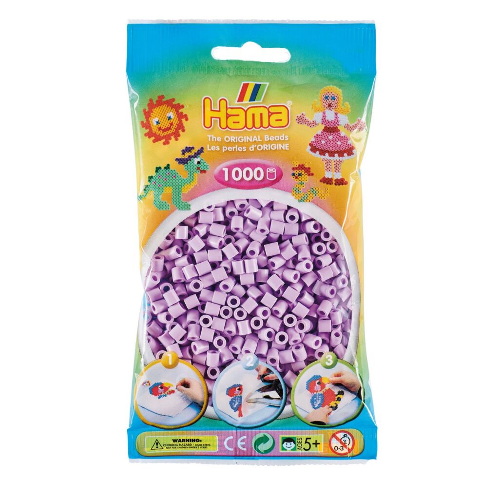 Hama String Beads Pastel Purple (96), 1000st.