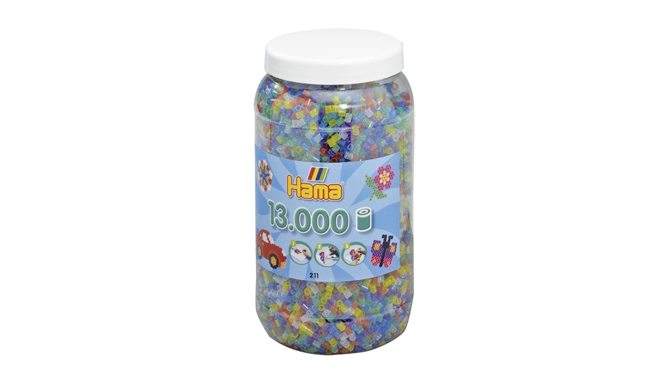 Hama Strijkkralen in Pot Glittermix (054), 13.000st.