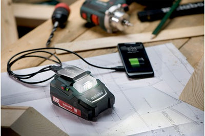 Adaptador de corriente de batería USB Metabo pa 14.4-18 LED - 600288000