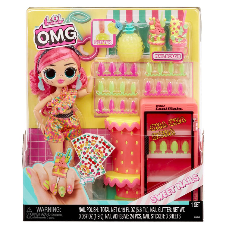¡Sorpresa de entretenimiento de MGA! DIOS MÍO. Sweet Nails Pinky Pops F