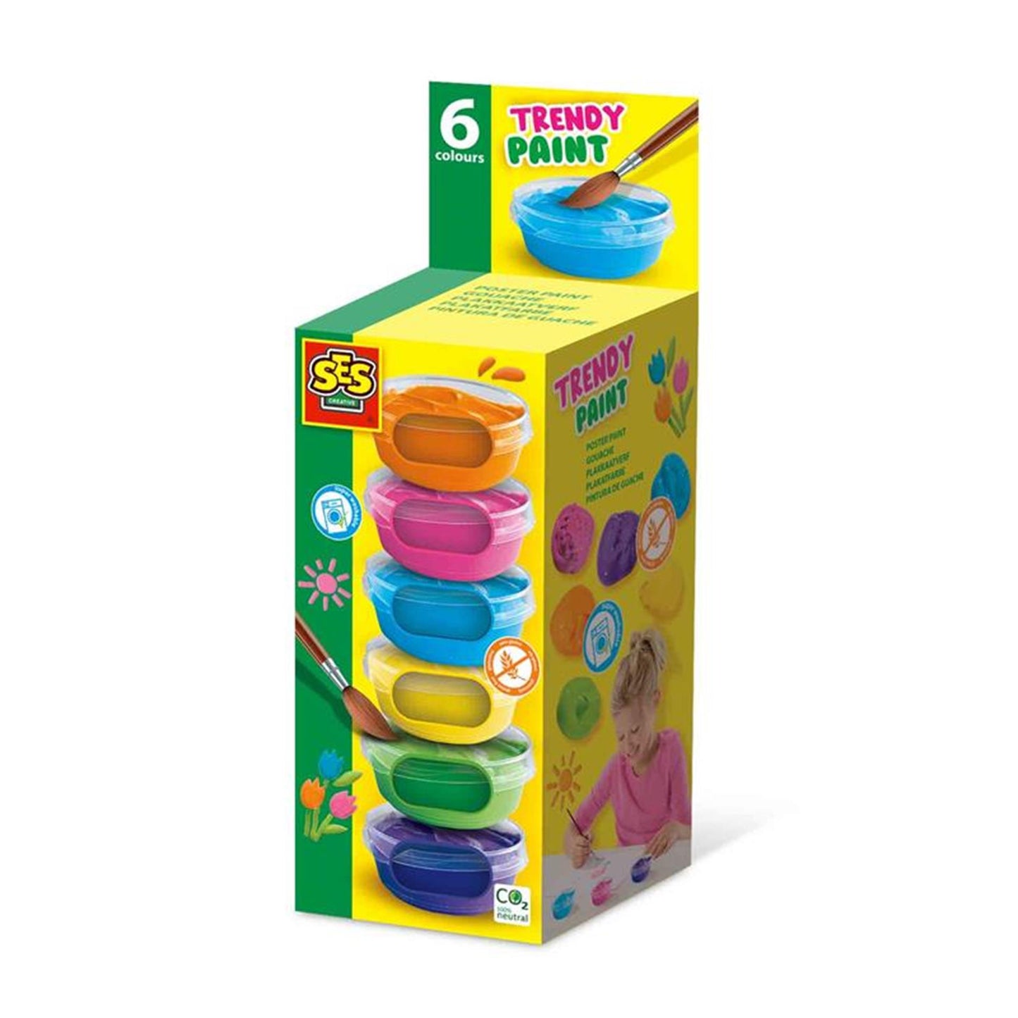 Ses Plakkaat Paint Trendy, 6x45ml