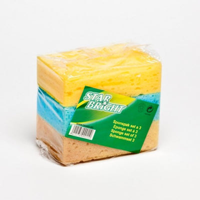 Esponja Starbright 3 piezas 14,5x9x4cm