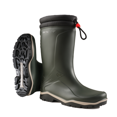 Dunlop k486061 stivale invernale foderato blizzard in pvc verde - taglia 40 - 15.032.073.40
