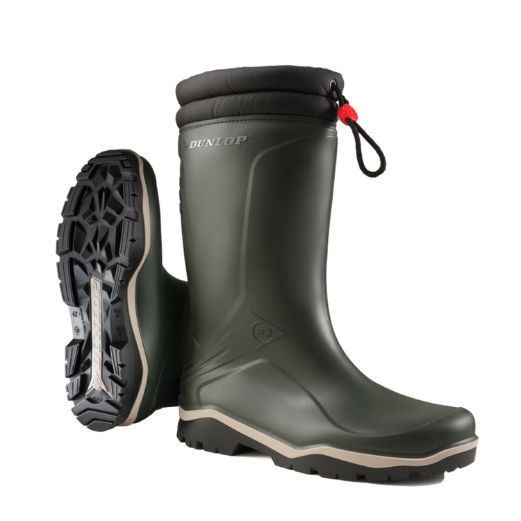 Dunlop k486061 blizzard gevoerde winterlaars pvc groen - maat 40 - 15.032.073.40