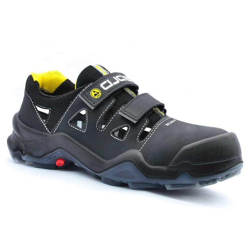 Sandalia hks elba 1 vtp libre de metal s1p esd | negro amarillo | talla 40 - 00.162.033.40
