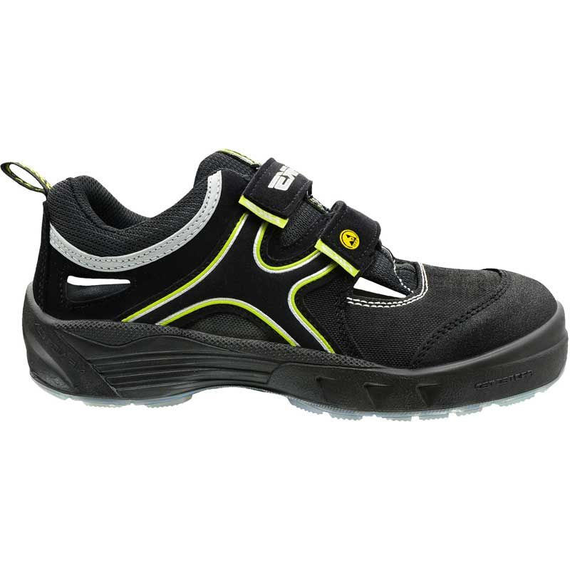 Hks sandaal k1 am s1p esd | zwart geel | maat 46 - 00.162.049.46