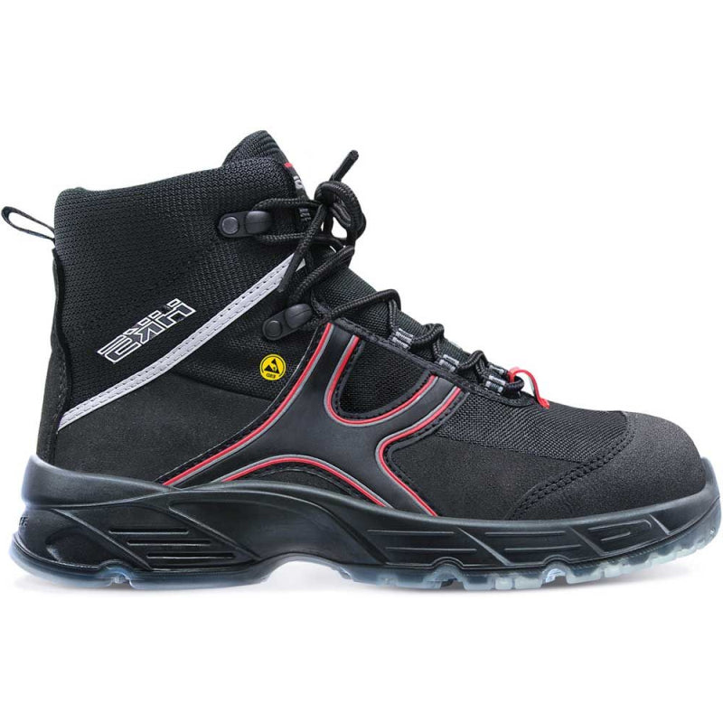 Zapato de trabajo hks k5 ca alto s3 | negro rojo | talla 45 - 00.162.053.45