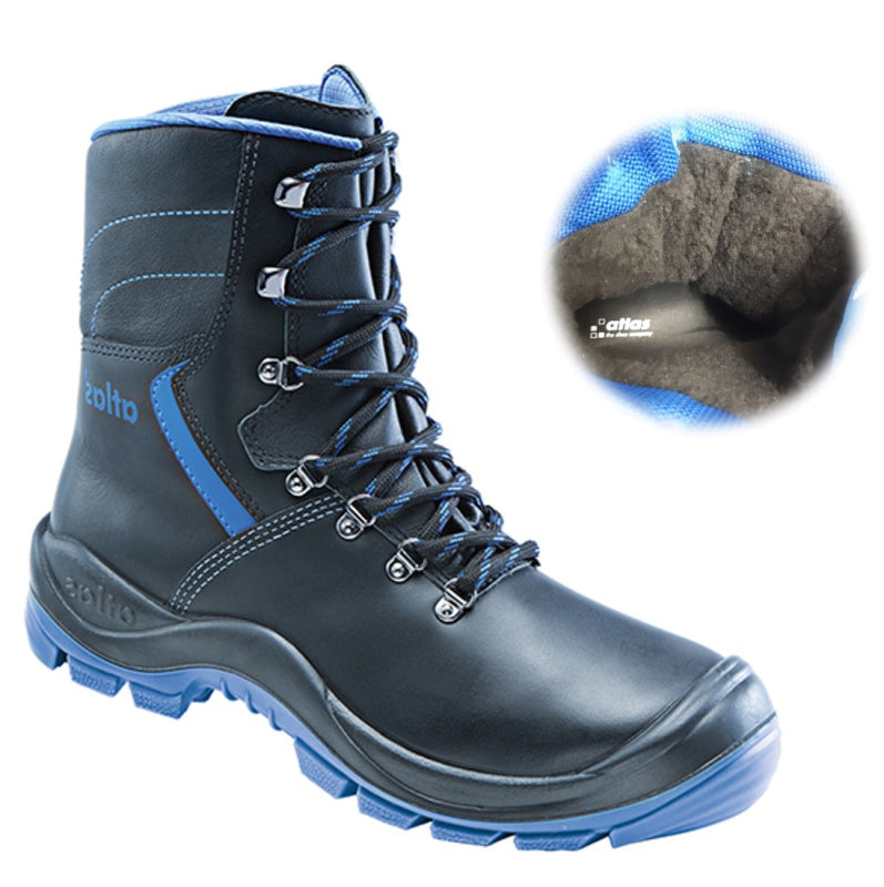 Bota de trabajo Atlas ergo-med 846 xp s3 + kn forrada | negro | talla 38 - 00.012.051.38