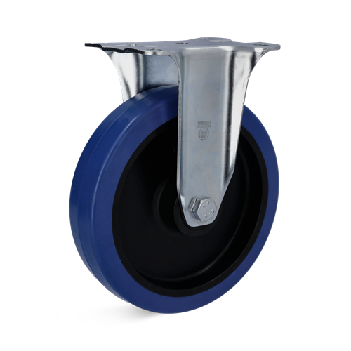 Ruota fissa Torwegge gomma blu ø125 plastica