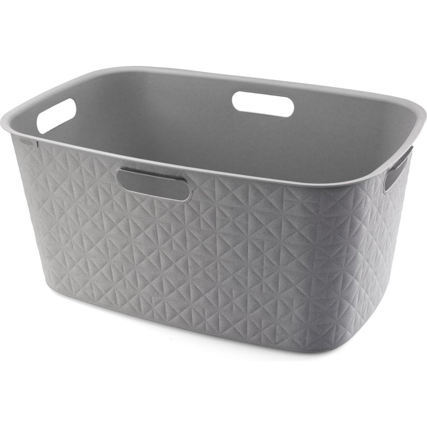 Cesto portabiancheria Curver in softex 45l tortora