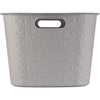 Cesto portabiancheria Curver in softex 45l tortora