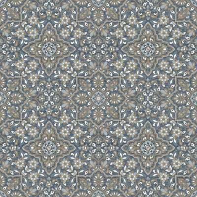 Noordwand Homestyle Behang Portugese Tiles bruin en blauw