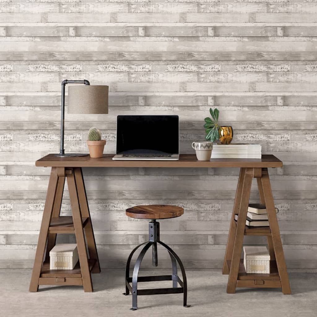 NOordwand Wallpaper Noordwand Homestyle in legno Bianco e grigio