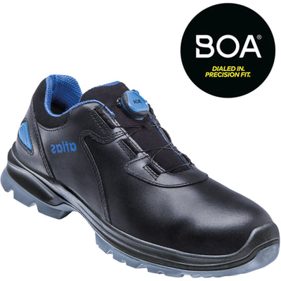 Atlas werkschoen sl 9645 xp 2.0 boa laag s3 w12 | zwart blauw | maat 36 - 00.012.122.36