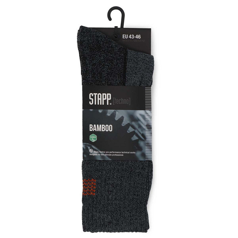 Calcetín Stapp techno bambú 28400 gris oscuro naranja | 6556 gris oscuro naranja | talla 42 - 00.134.007.39