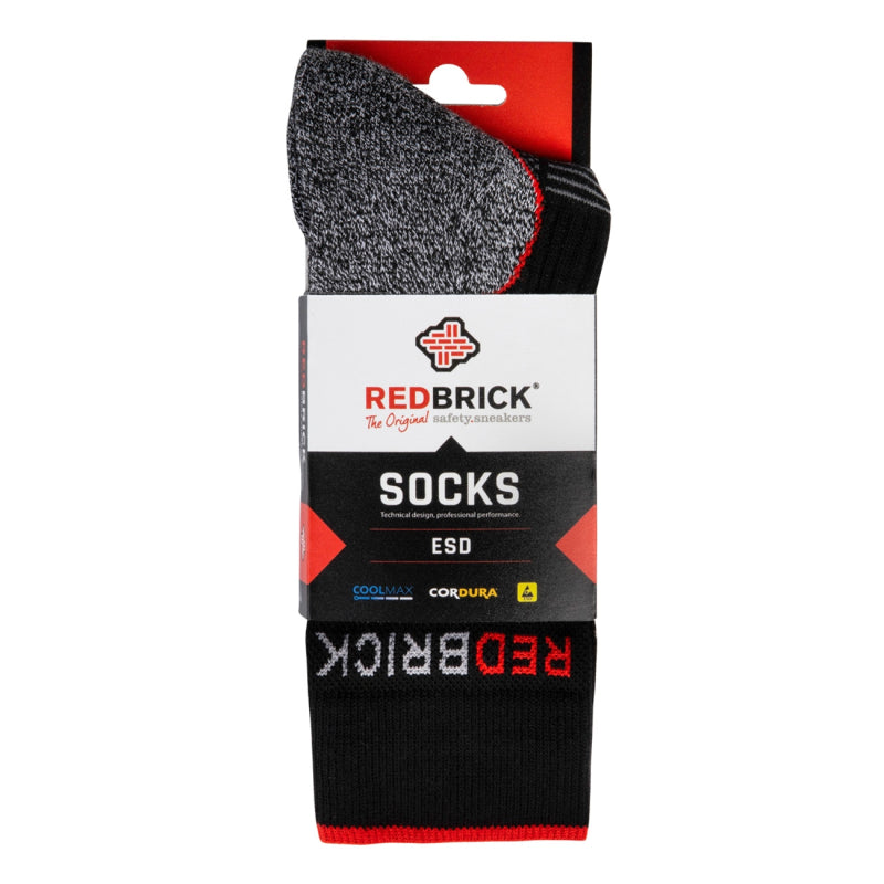 Calzini ESD Redbrick 25102 | grigio nero | misura 46 - 00.083.020.43